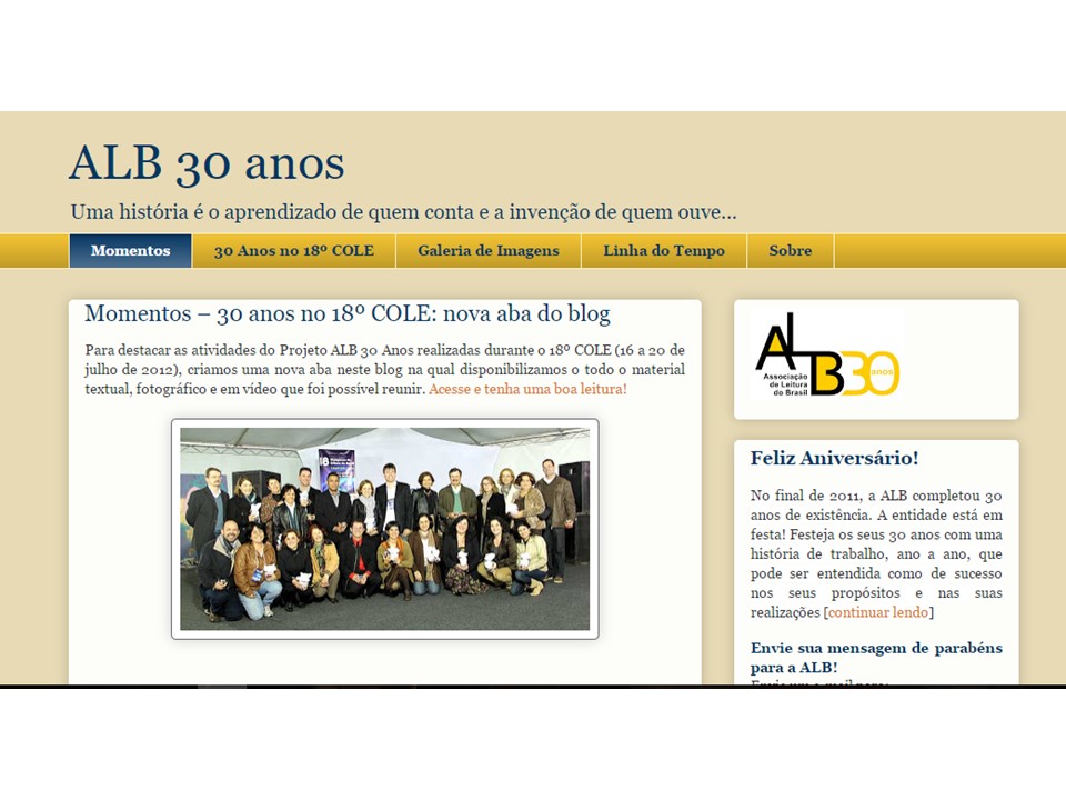 Blog ALB 30 Anos